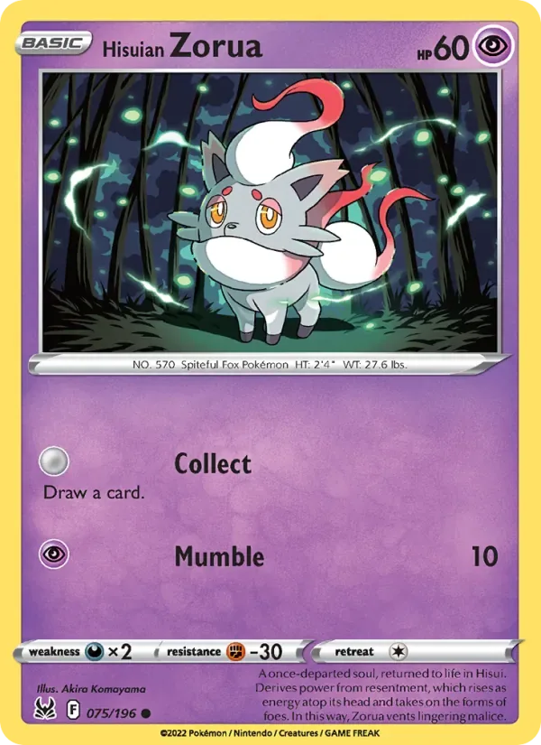 Hisuian Zorua, Lost Origin