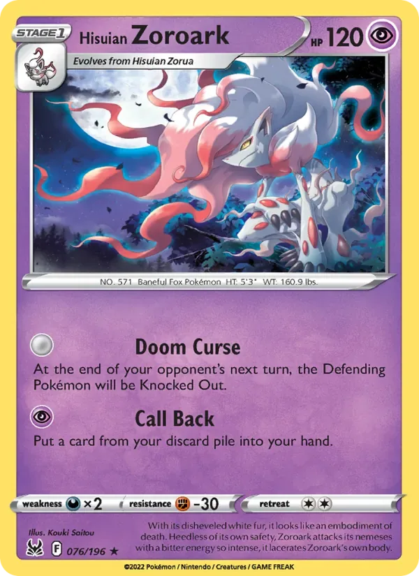 Hisuian Zoroark, Lost Origin