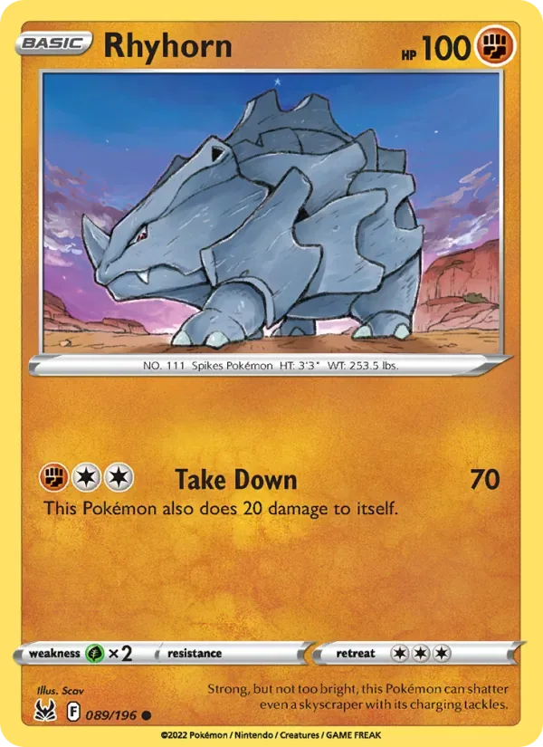 Rhyhorn, Lost Origin
