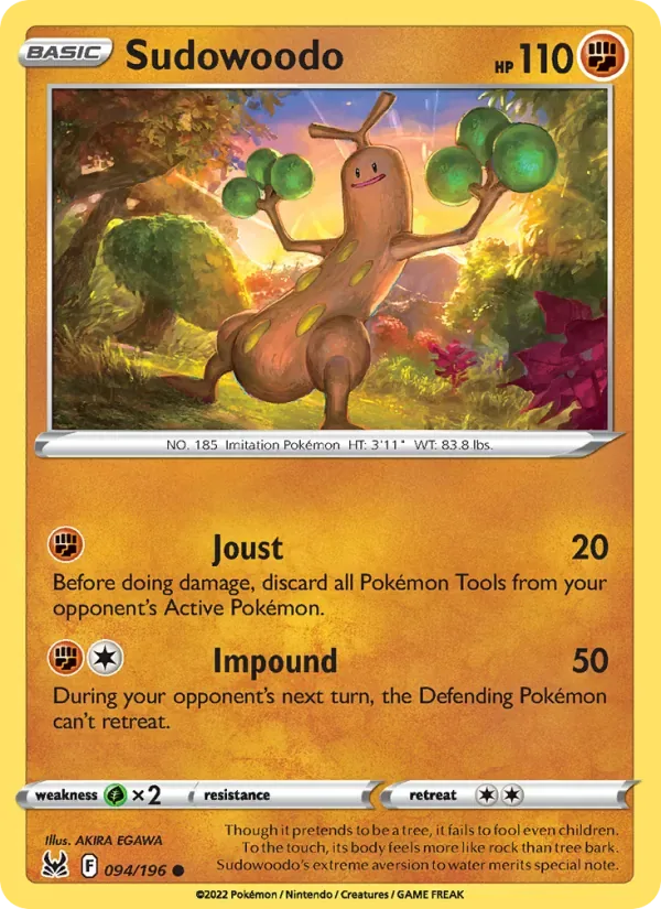 Sudowoodo, Lost Origin