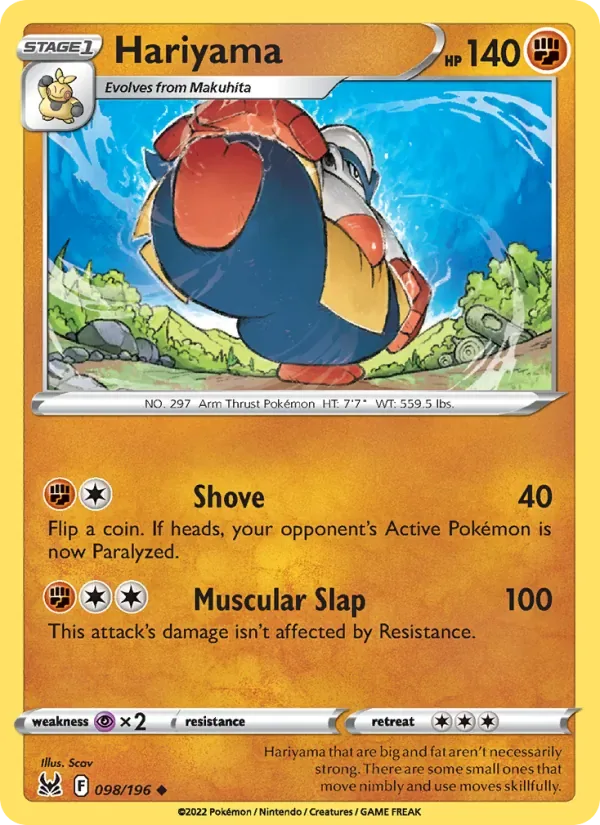 Hariyama, Lost Origin