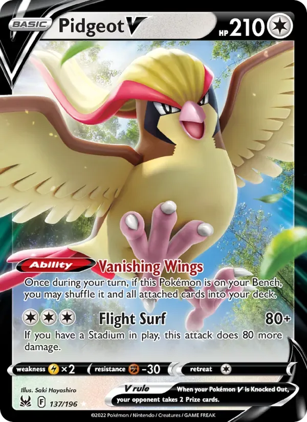 Pidgeot V, Lost Origin