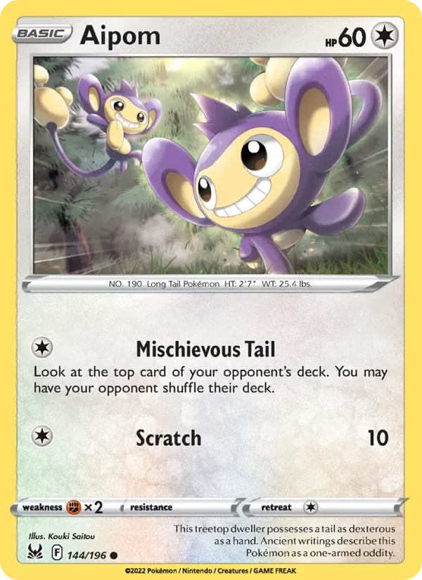 Aipom, Lost Origin