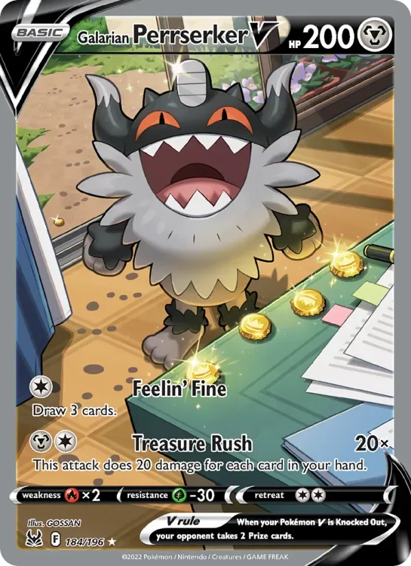 Galarian Perrserker V, Lost Origin
