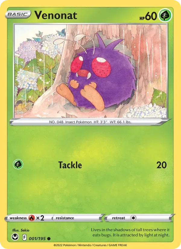 Venonat, Silver Tempest