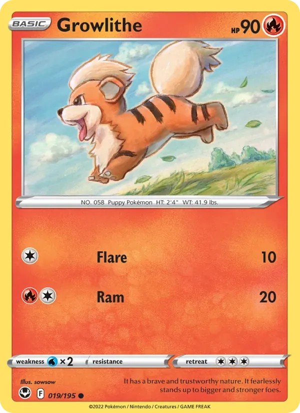 Growlithe, Silver Tempest