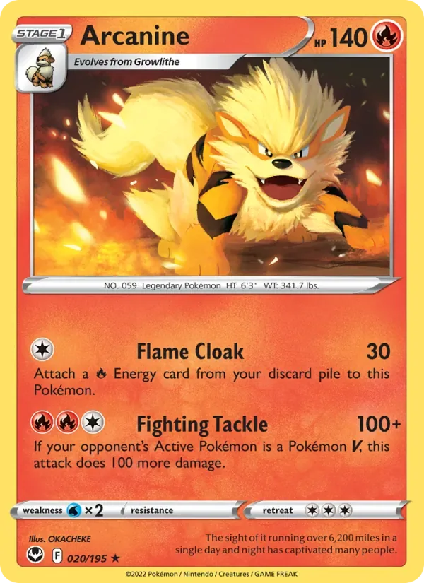 Arcanine, Silver Tempest