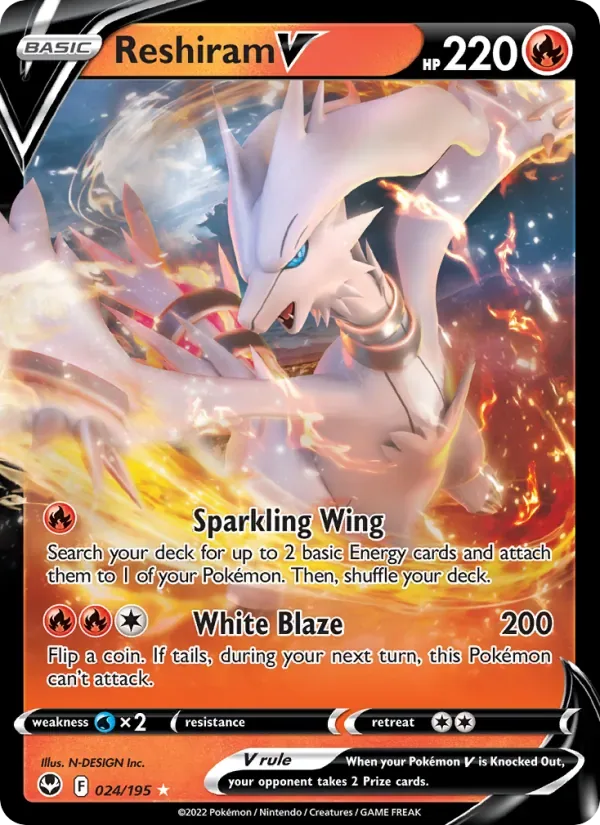 Reshiram V, Silver Tempest