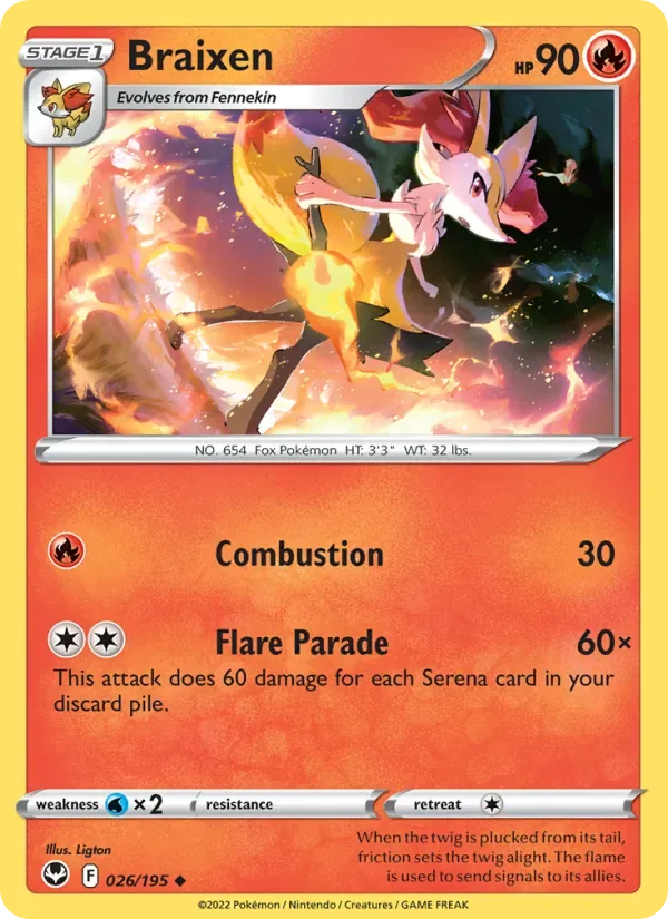 Braixen, Silver Tempest