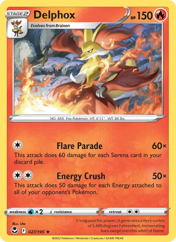 Delphox, Silver Tempest