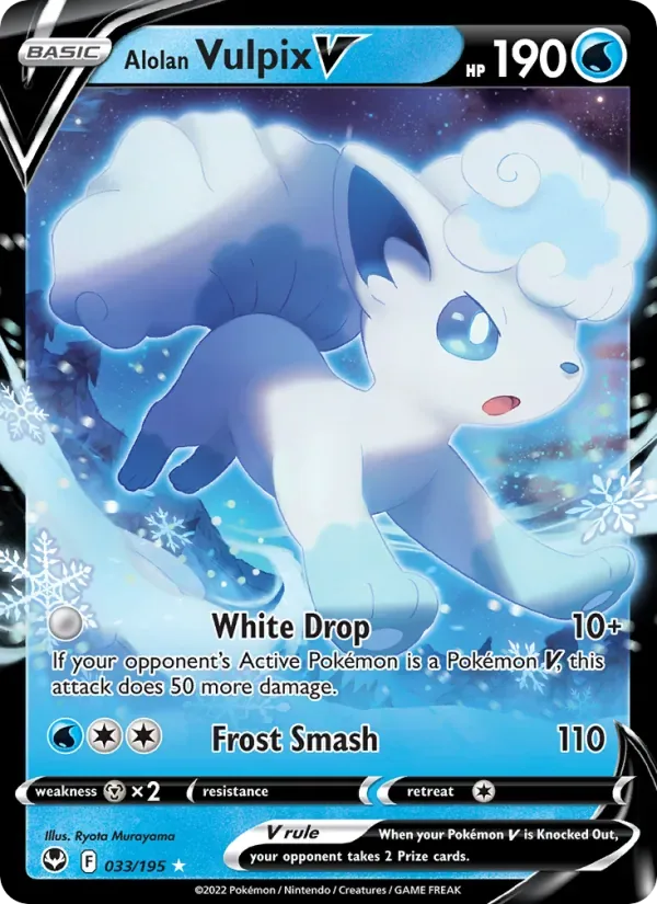 Alolan Vulpix V, Silver Tempest