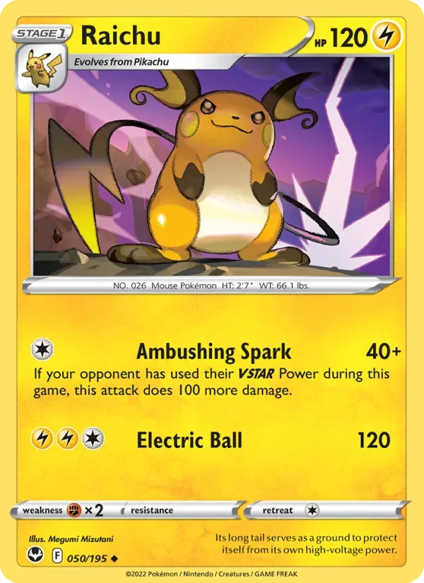 Raichu, Silver Tempest