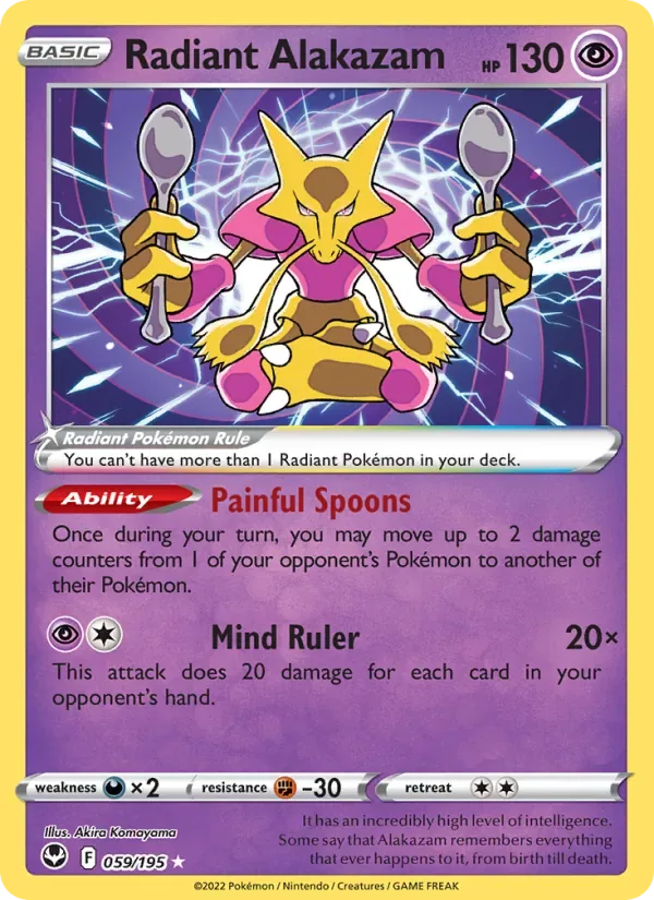 Radiant Alakazam, Silver Tempest