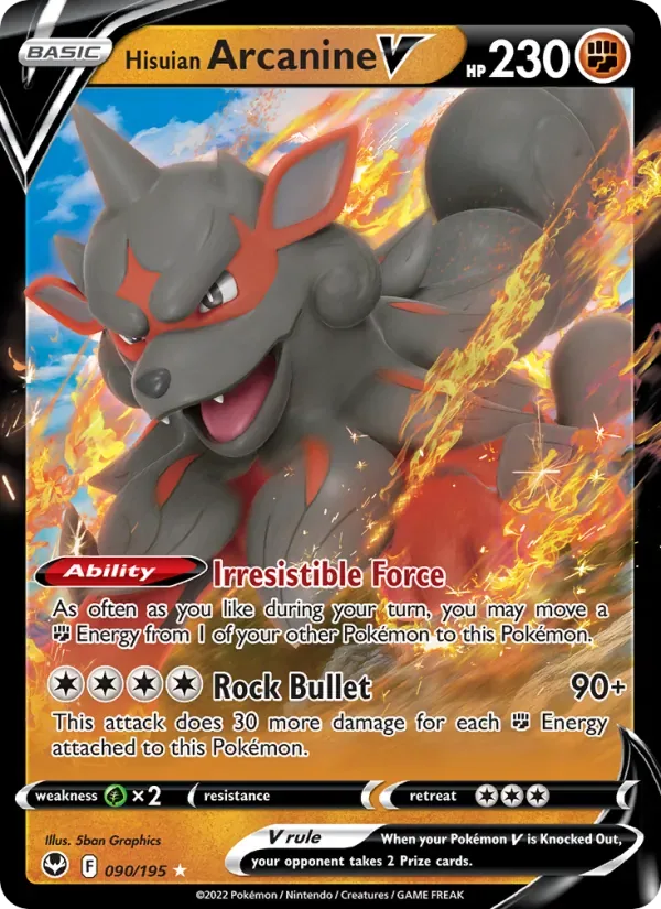 Hisuian Arcanine V, Silver Tempest
