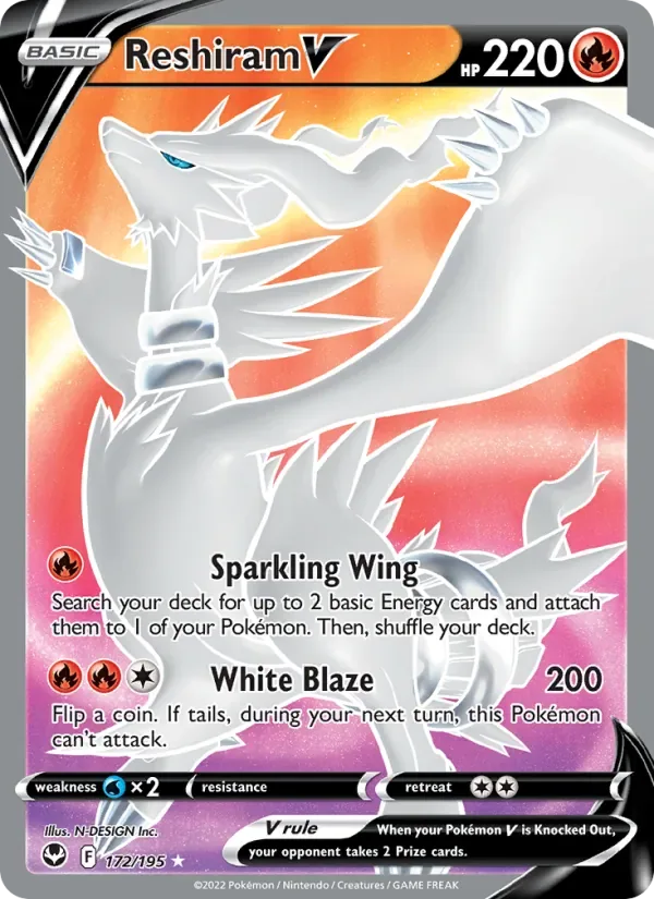 Reshiram V, Silver Tempest