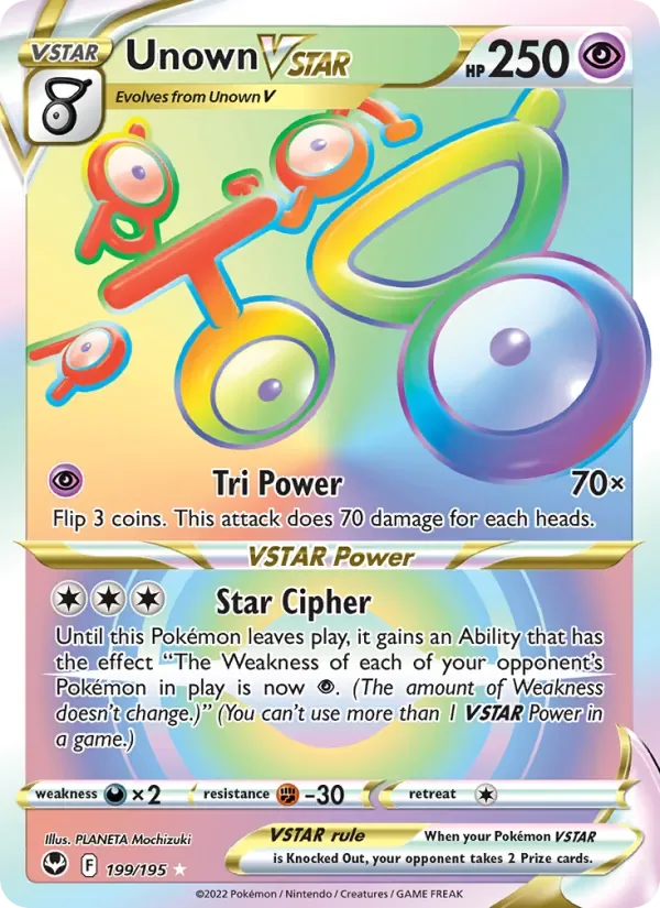Unown VSTAR, Silver Tempest