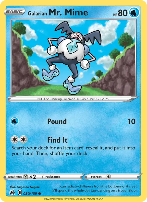 Galarian Mr. Mime, Crown Zenith