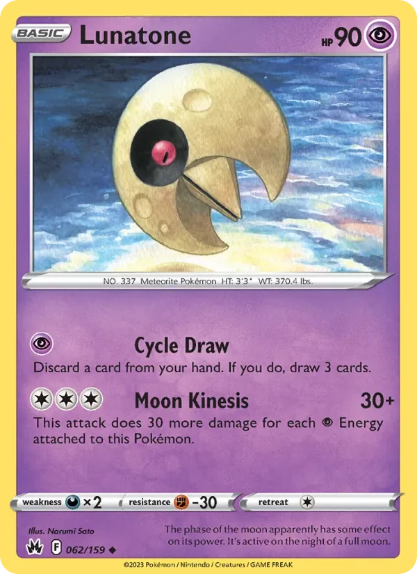 Lunatone, Crown Zenith