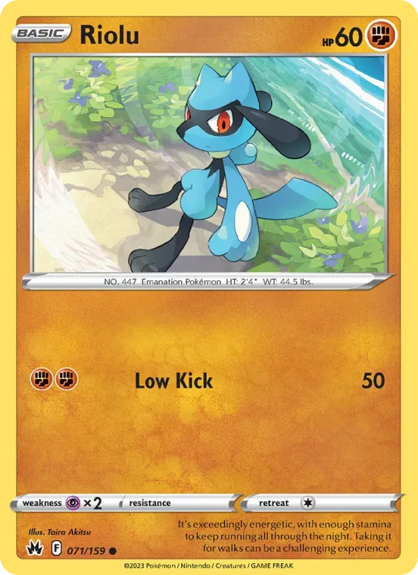 Riolu, Crown Zenith