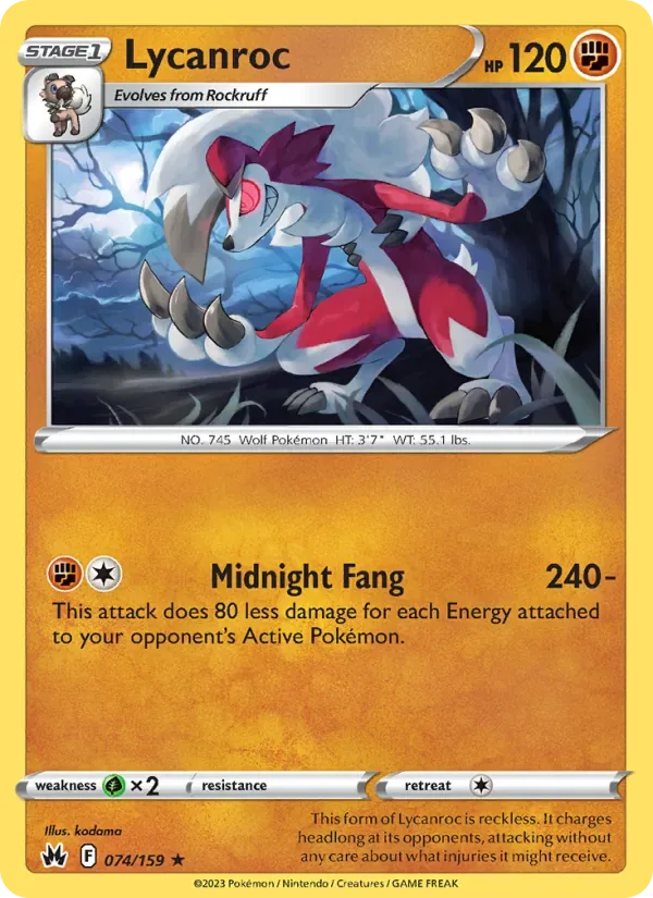 Lycanroc, Crown Zenith