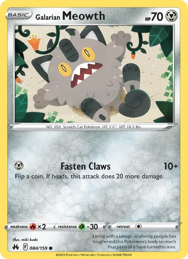 Galarian Meowth, Crown Zenith