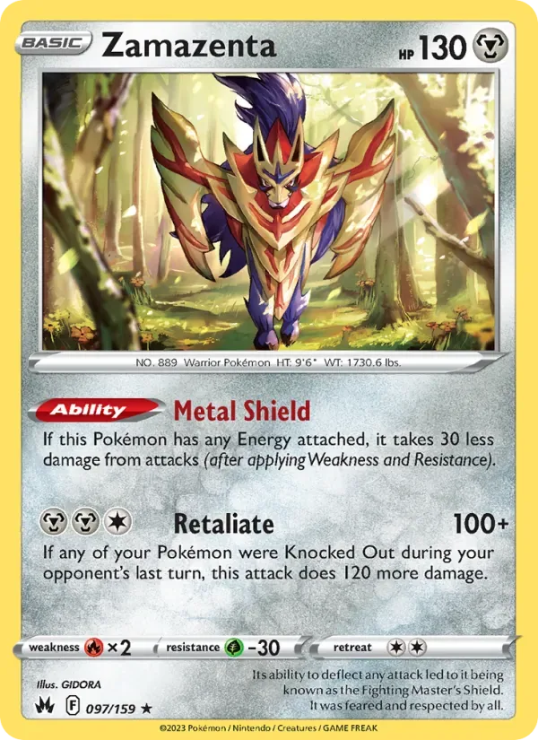 Zamazenta, Crown Zenith