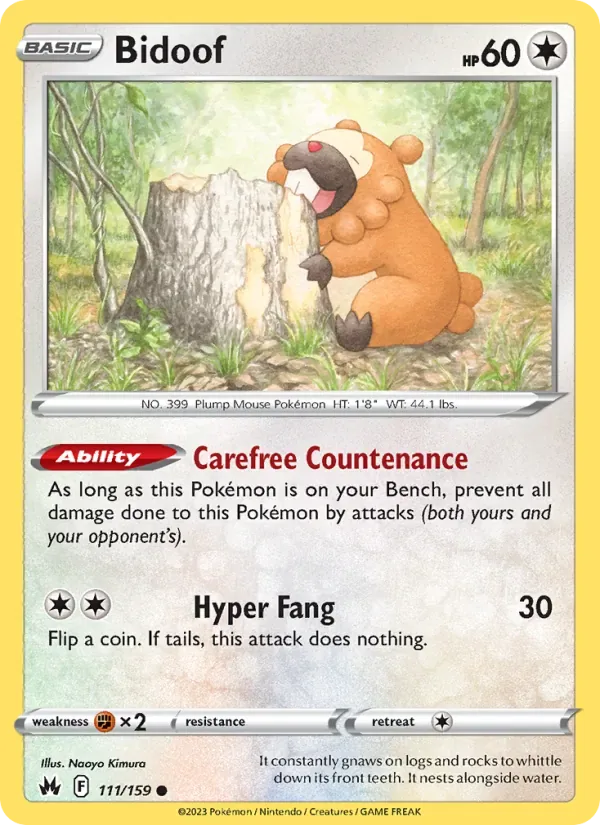 Bidoof, Crown Zenith