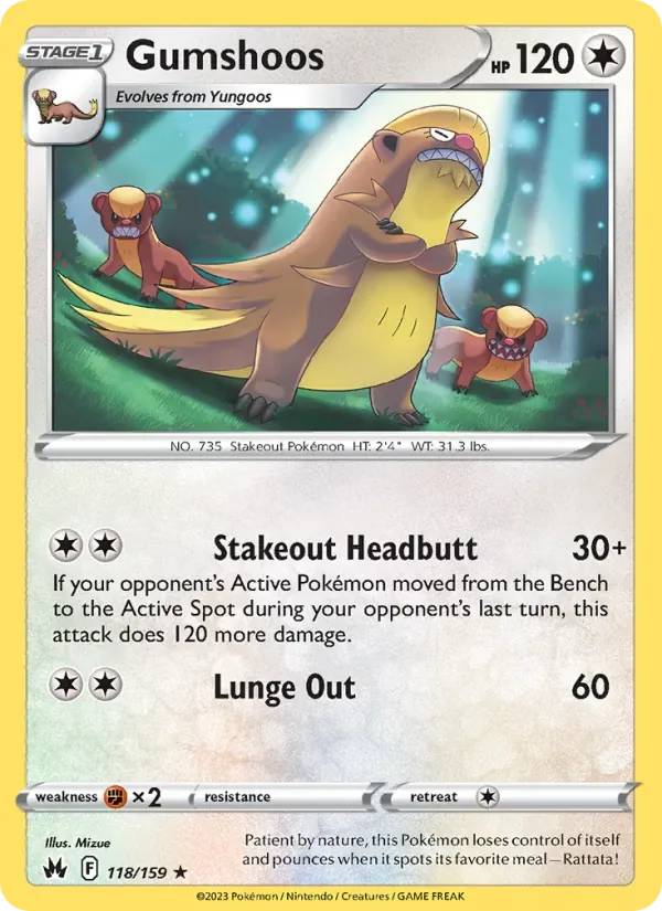 Gumshoos, Crown Zenith