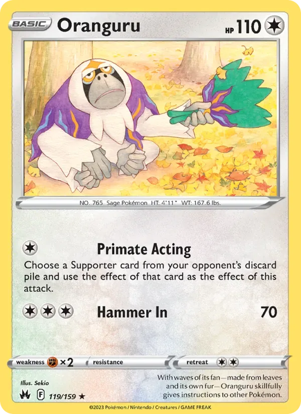 Oranguru, Crown Zenith