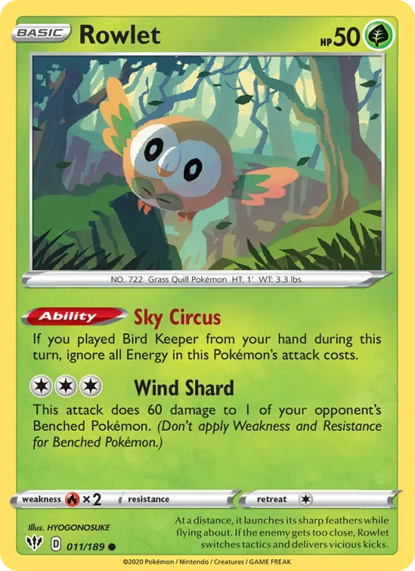 Rowlet, Darkness Ablaze