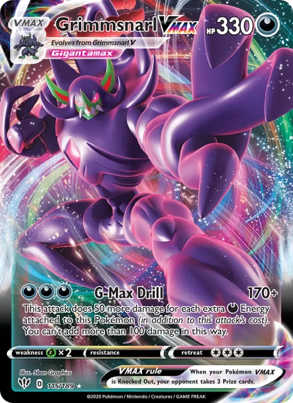 Grimmsnarl VMAX, Darkness Ablaze