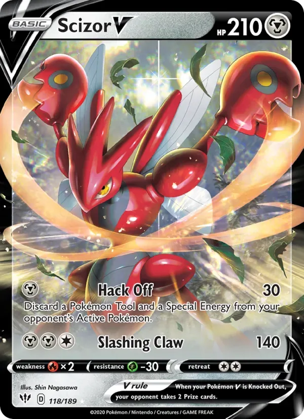 Scizor V, Darkness Ablaze