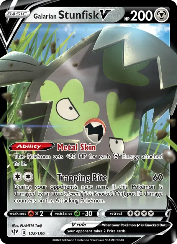 Galarian Stunfisk V, Darkness Ablaze