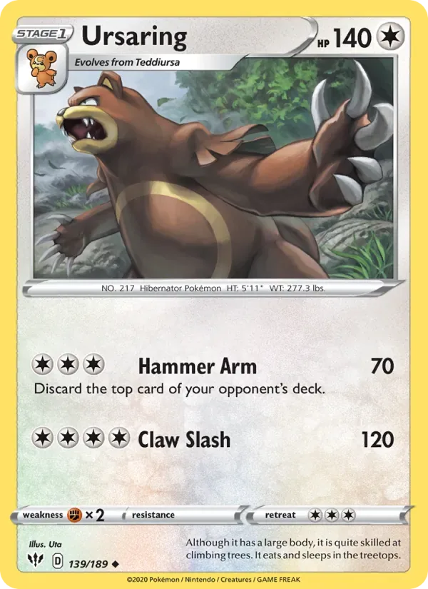 Ursaring, Darkness Ablaze