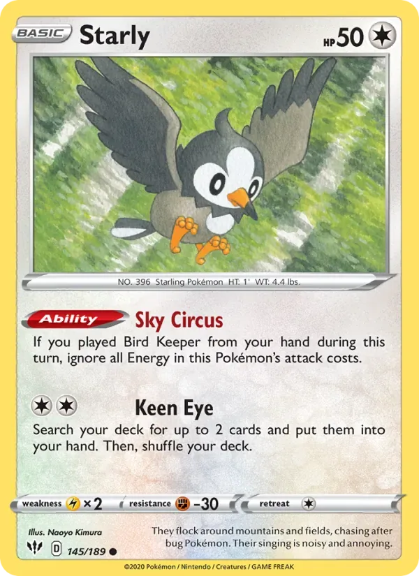 Starly, Darkness Ablaze