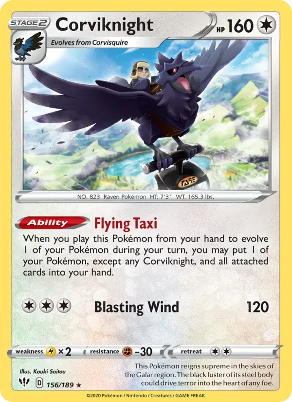 Corviknight, Darkness Ablaze