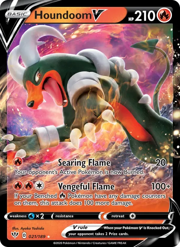 Houndoom V, Darkness Ablaze