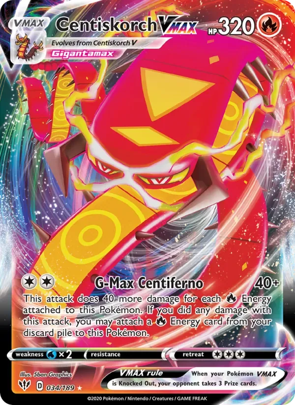 Centiskorch VMAX, Darkness Ablaze