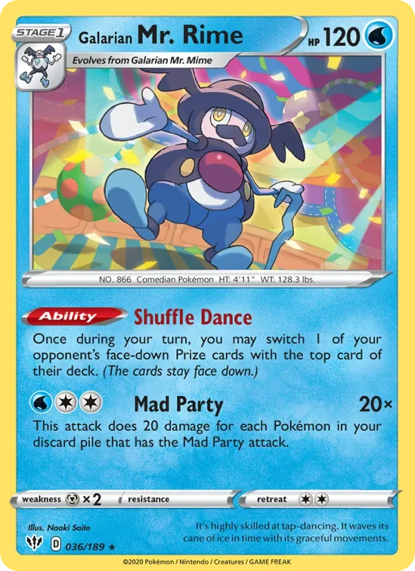 Galarian Mr. Rime, Darkness Ablaze
