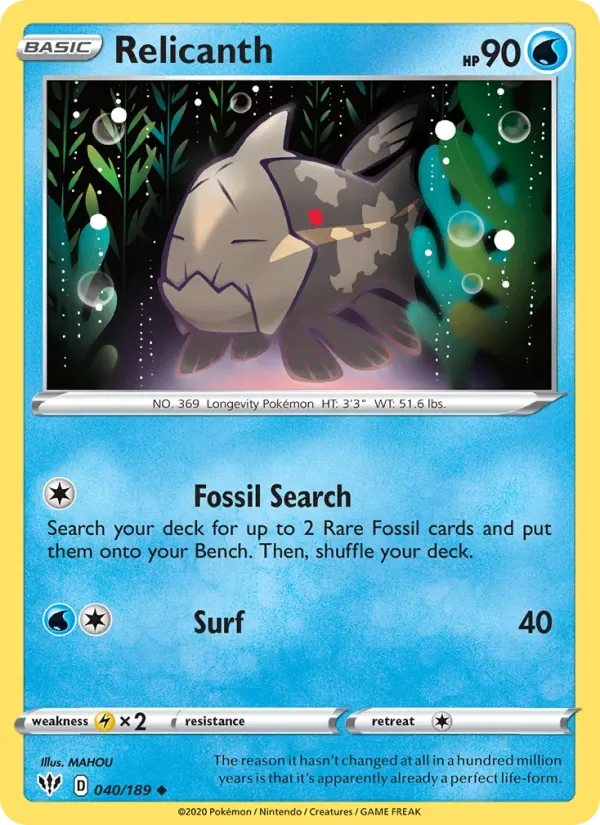 Relicanth, Darkness Ablaze