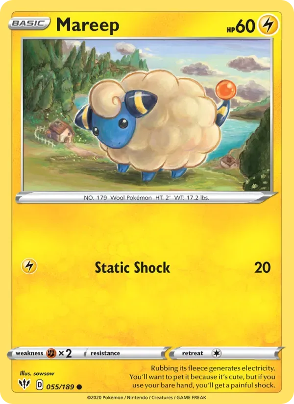 Mareep, Darkness Ablaze