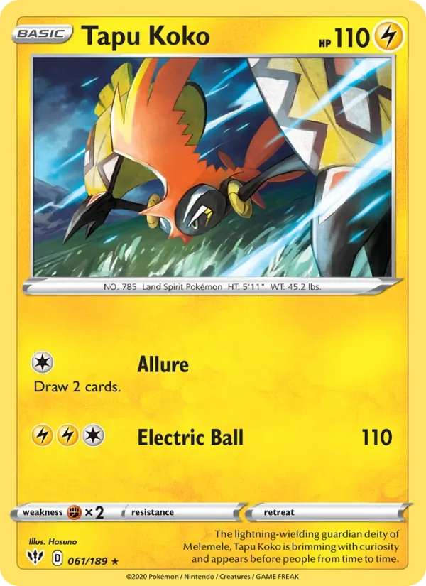 Tapu Koko, Darkness Ablaze