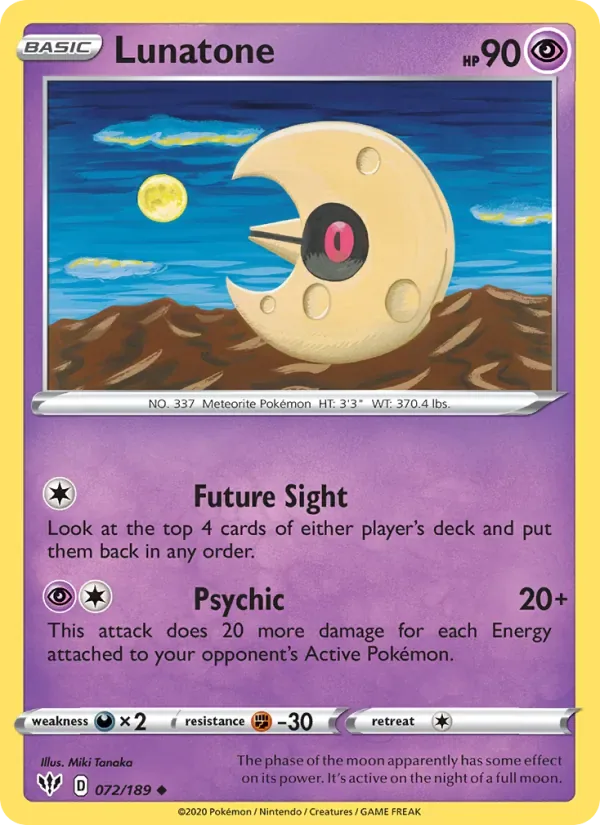 Lunatone, Darkness Ablaze