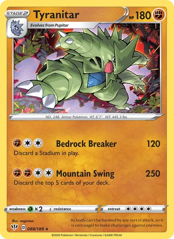 Tyranitar, Darkness Ablaze