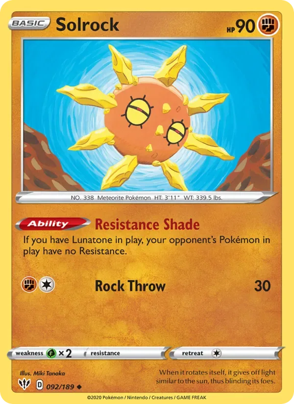 Solrock, Darkness Ablaze