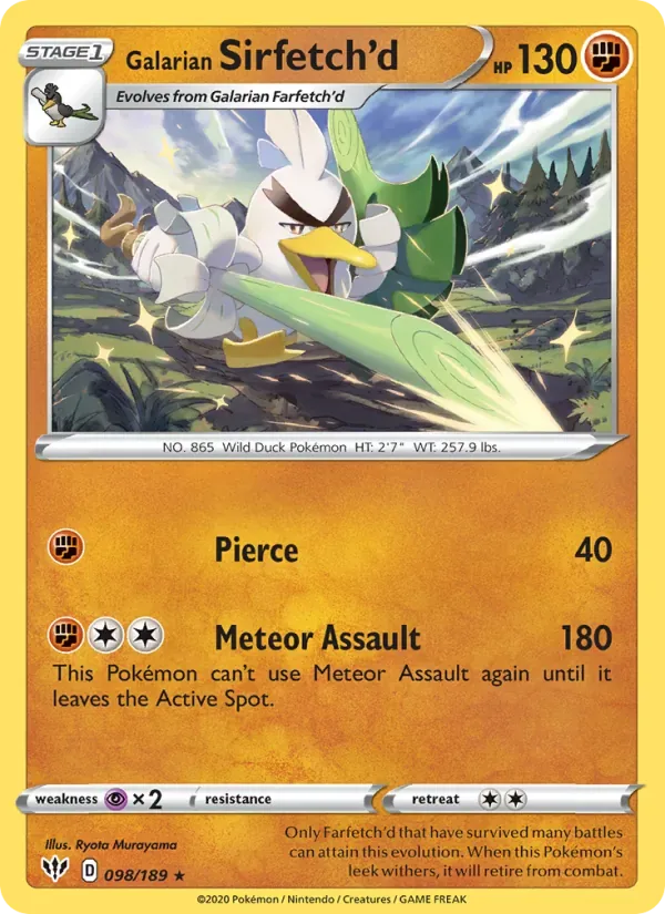 Galarian Sirfetch'd, Darkness Ablaze