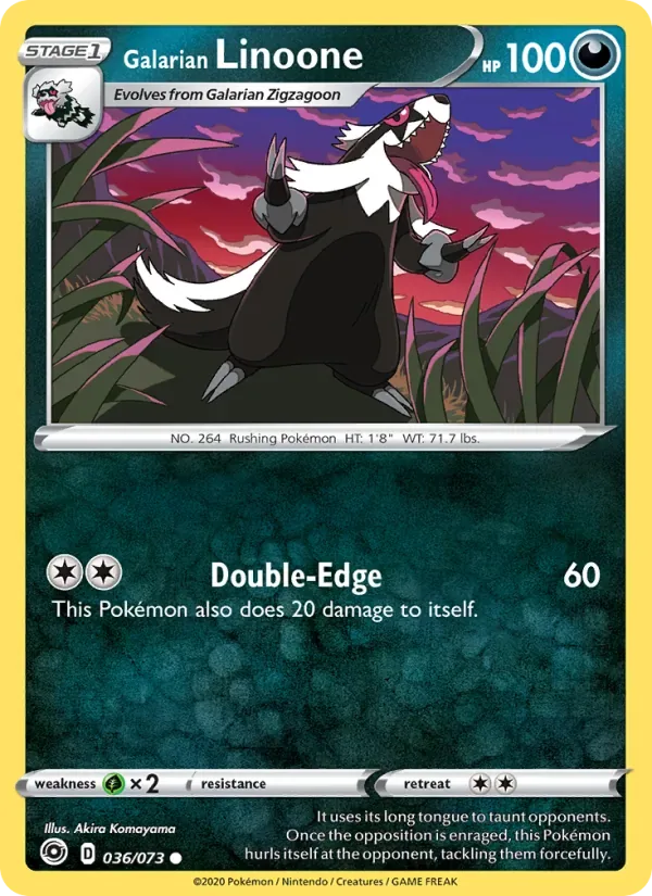 Galarian Linoone, Champion's Path