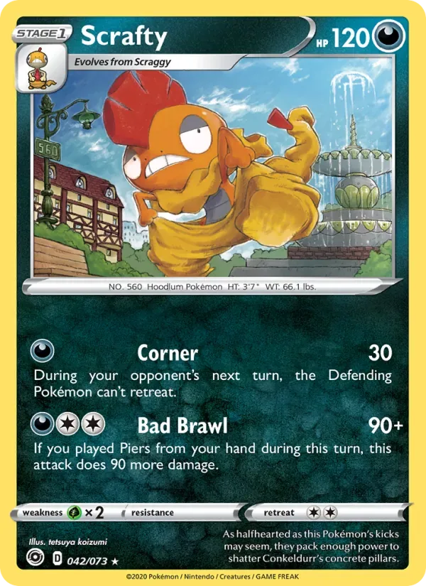 Scrafty, Champion's Path