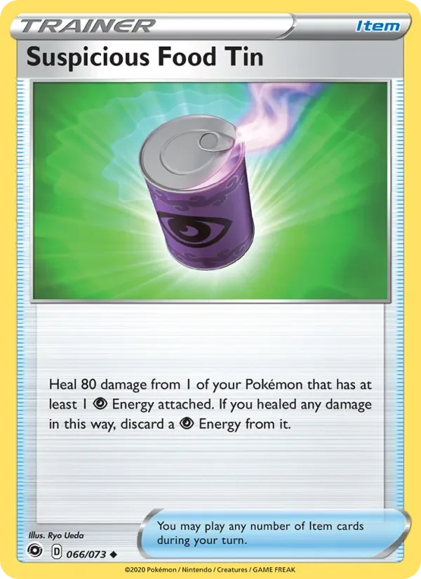 Suspicious Food Tin, Champion's Path