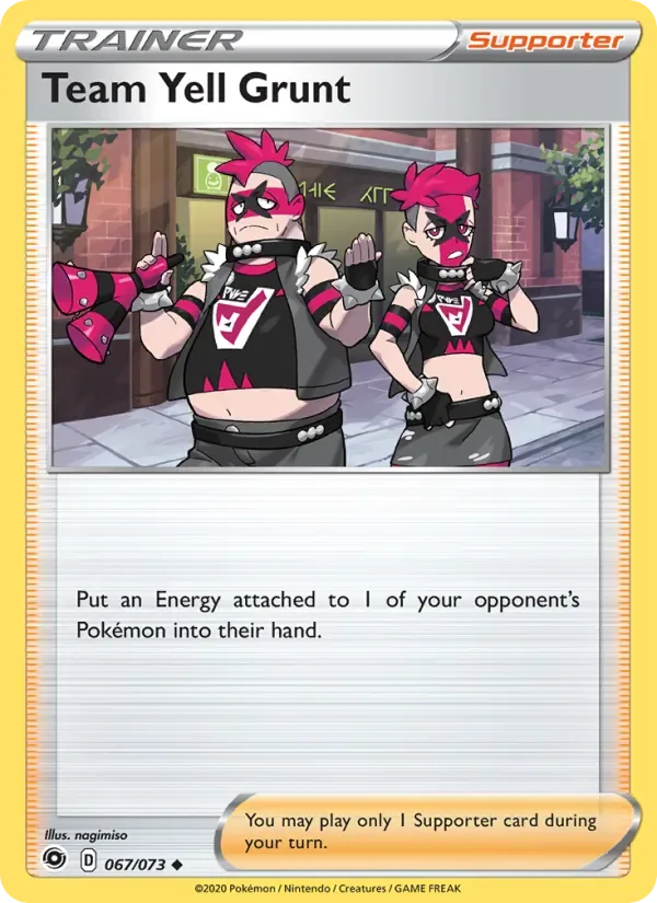 Team Yell Grunt, Champion's Path